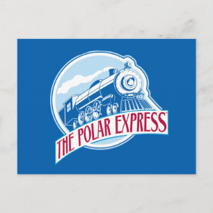 The Polar Express   Train Badge Postcard