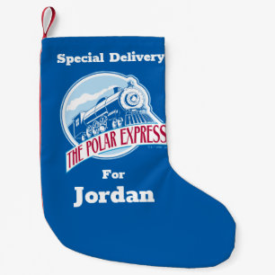 The Polar Express   Train Badge Small Christmas Stocking