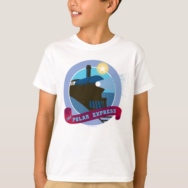 The Polar Express | Vintage Train Badge T-Shirt (Front)