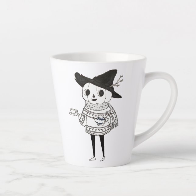 The Polite Pumpkin - Tea Time Latte Mug (Right)