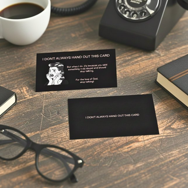The Polite Way to Say "Think Before You Speak" Calling Card (Personalized Boundaries! Calling Card)