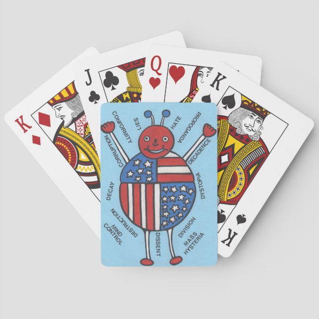 The Political Bug Playing Cards (Back)