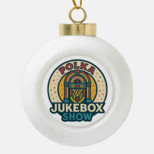 The Polka Jukebox Snowflake Framed Ornament