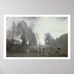 The pond at Ville d'Avray, 1868 (oil on canvas) Poster