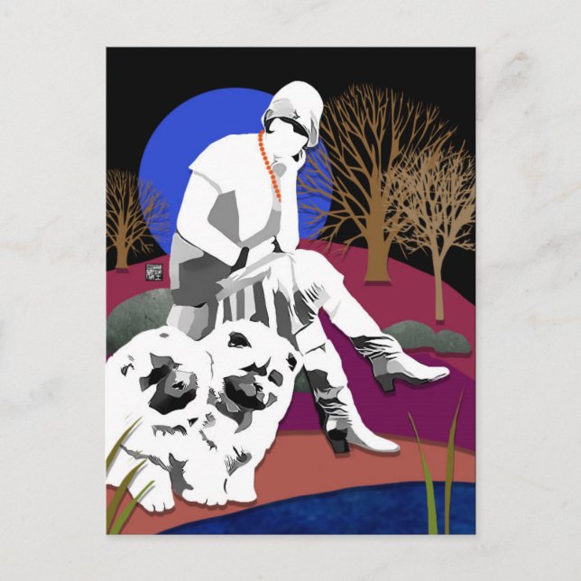 THE PONDERING POOL Postcard (Front)