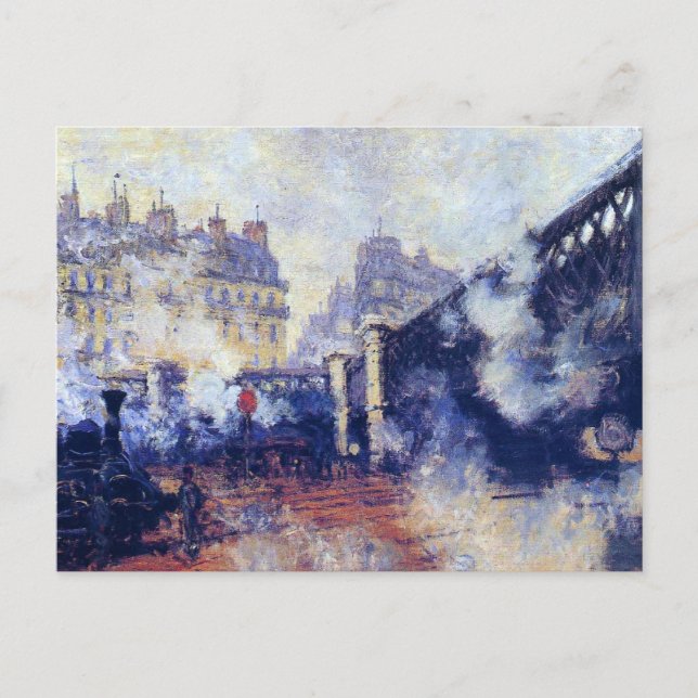 The Pont de l'Europe by Monet, Postcard (Front)