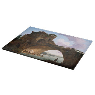 The Ponte Salario by Hubert Robert Cutting Board