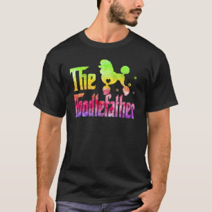 The Poodlefather Poodle Tie Dye Pudel Dog Dad Love T-Shirt
