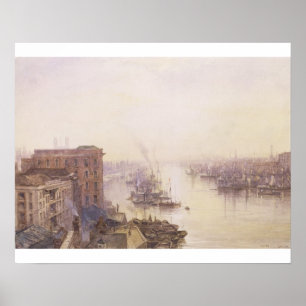 The Pool from the Adelaide Hotel, London Bridge Poster