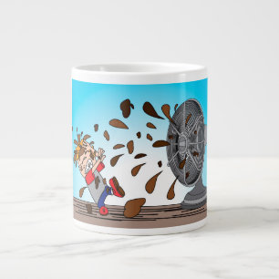 The Poop has hit the fan Large Coffee Mug