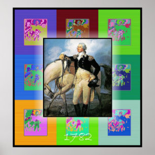 The Pop Art George Washington Poster