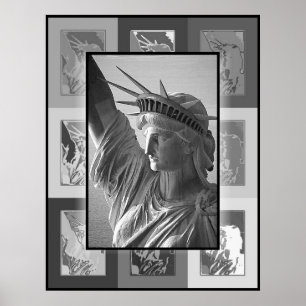 The Pop Art Lady Liberty Poster