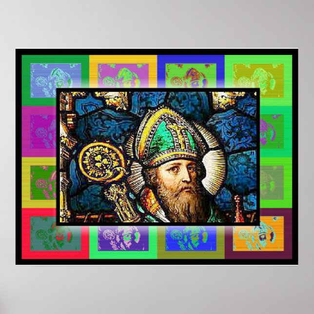 The Pop Art Saint Patrick Poster (Front)