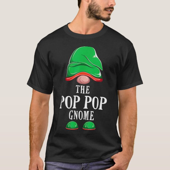 The Pop Pop Gnome Christmas Family Matching Group  T-Shirt (Front)