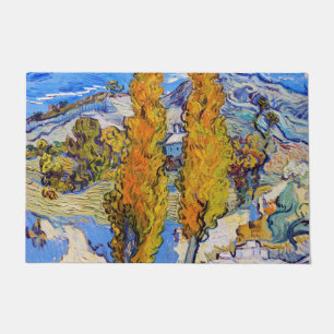 The Poplars at Saint-Rémy, Van Gogh Doormat