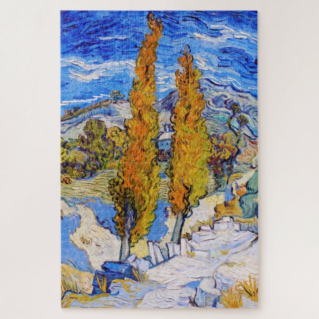 The Poplars at Saint-Rémy, Van Gogh Jigsaw Puzzle (Vertical)