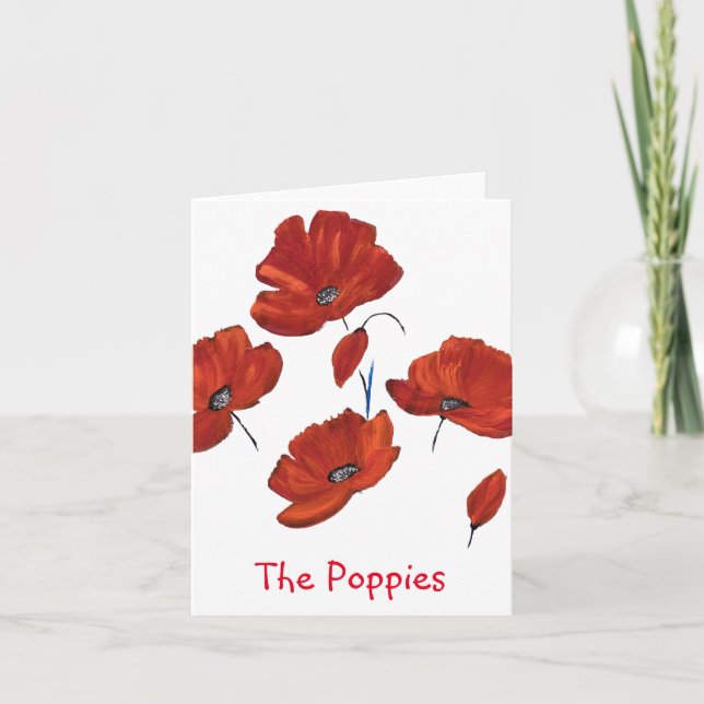The Poppies     Card (Front)
