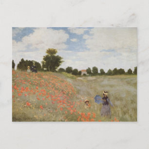 The poppies - Claude Monet - 1873 Postcard