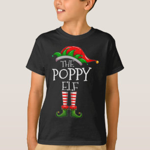 The Poppy Elf Christmas Gift, Poppy Xmas Pajama T-Shirt