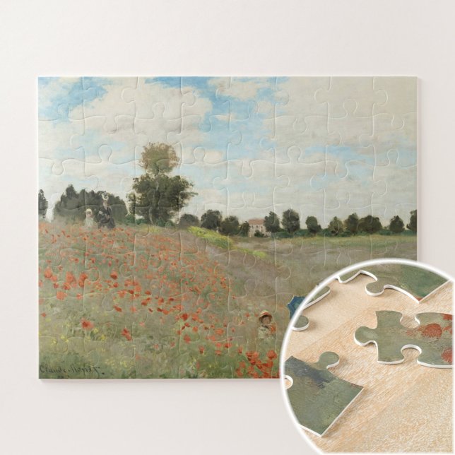 The Poppy Field near Argenteuil by Claude Monet Jigsaw Puzzle (Creator Uploaded)