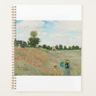 The Poppy Field near Argenteuil by Claude Monet Planner