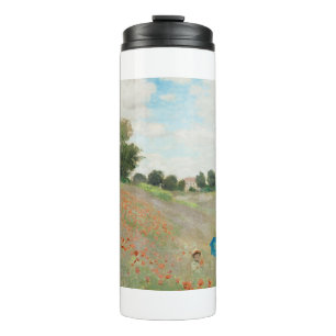 The Poppy Field near Argenteuil by Claude Monet Thermal Tumbler