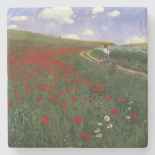 The Poppy Field Stone Coaster