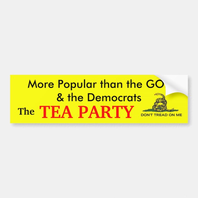 The Popular Party Bumper Sticker (Front)