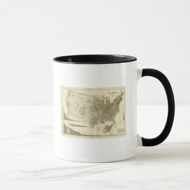 the Population density of counties Mug (Right)