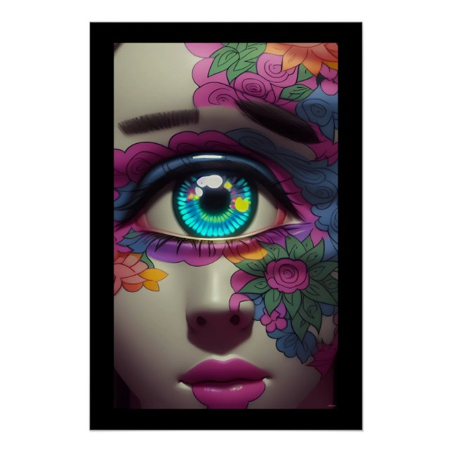 The Porcelain Cyclops Has Two Eyebrows - Ken Gauge Poster (Front)