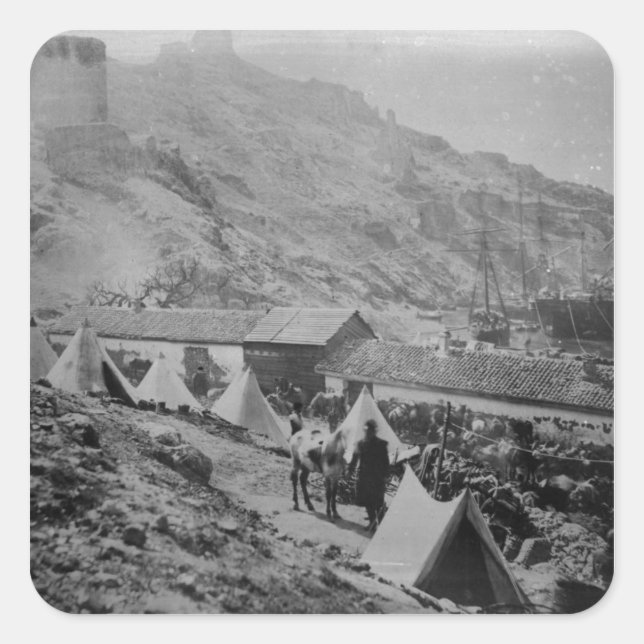 The Port at Balaklava Square Sticker (Front)