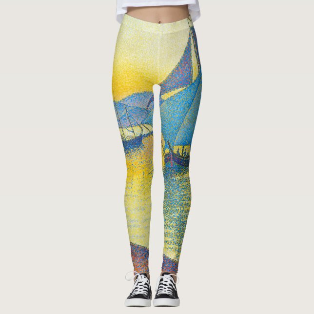 The Port at Sunset, Signac Leggings (Front)