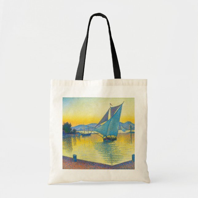 The Port at Sunset, Signac Tote Bag (Front)
