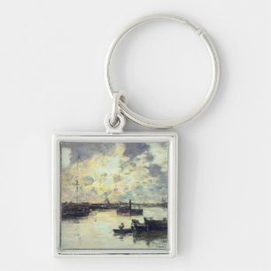 The Port, c.1895 (oil on panel) Key Ring