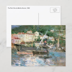 The Port, Nice by Berthe Morisot, Vintage Fine Art Postcard