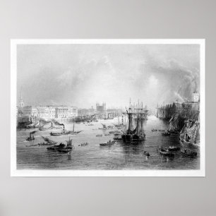 The Port of London 1840 Poster