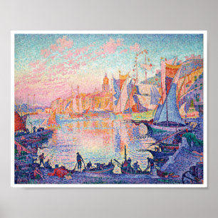 The Port of Saint-Tropez, Signac Poster