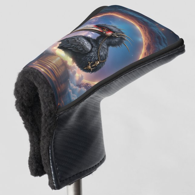 The Portal Keeper – Fantasy bird Golf Head Cover (3/4 Front)