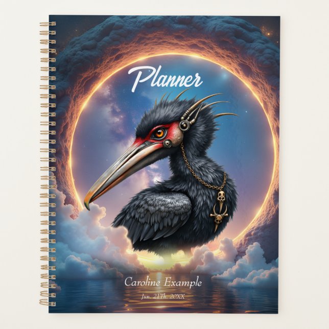 The Portal Keeper – Fantasy bird Planner (Front)