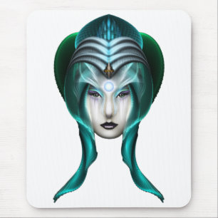 The Portrait Of Cyiria ISO Black Mouse Pad