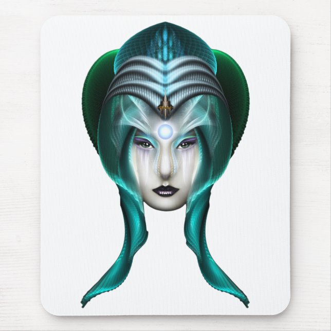 The Portrait Of Cyiria ISO Black Mouse Pad (Front)