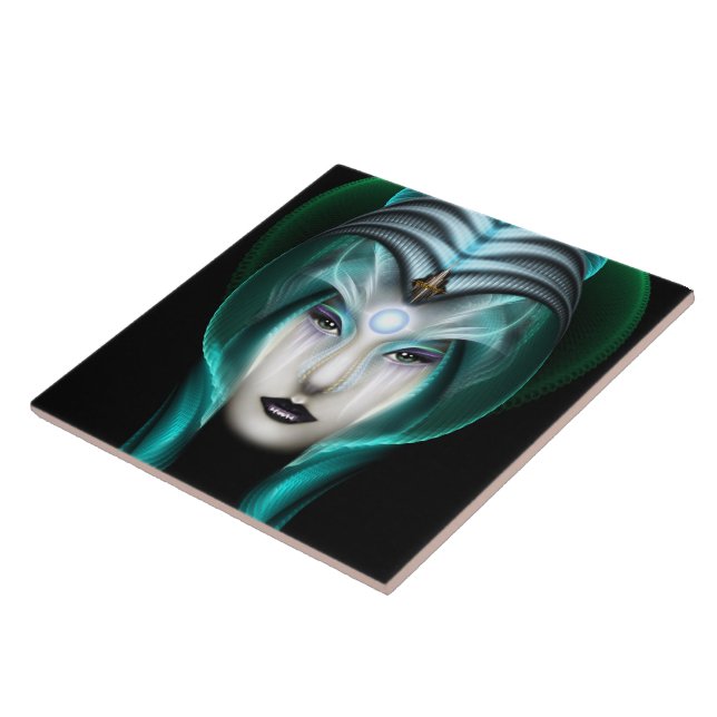 The Portrait Of Cyiria ISO Black Tile (Side)