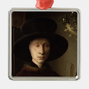 The Portrait of Giovanni  Arnolfini Metal Tree Decoration