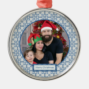 The Portuguese Family photo with tiles frame Metal Tree Decoration