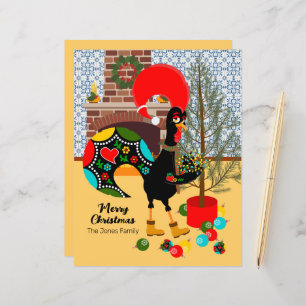 The Portuguese Rooster and the lights of Christmas