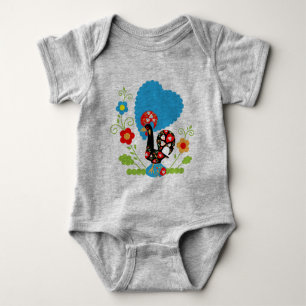 The Portuguese Rooster Baby Bodysuit