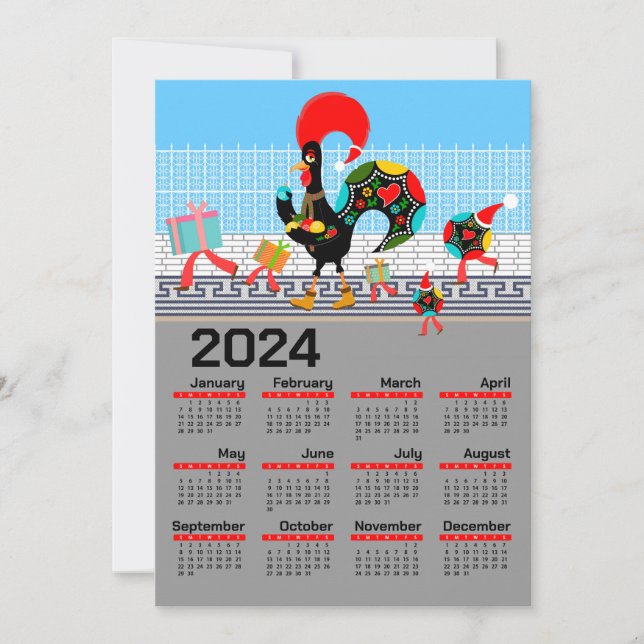 The Portuguese Rooster Christmas 2024  (Front)