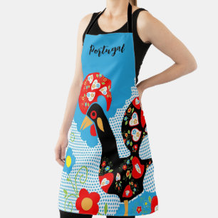 The Portuguese Rooster of Barcelos Apron