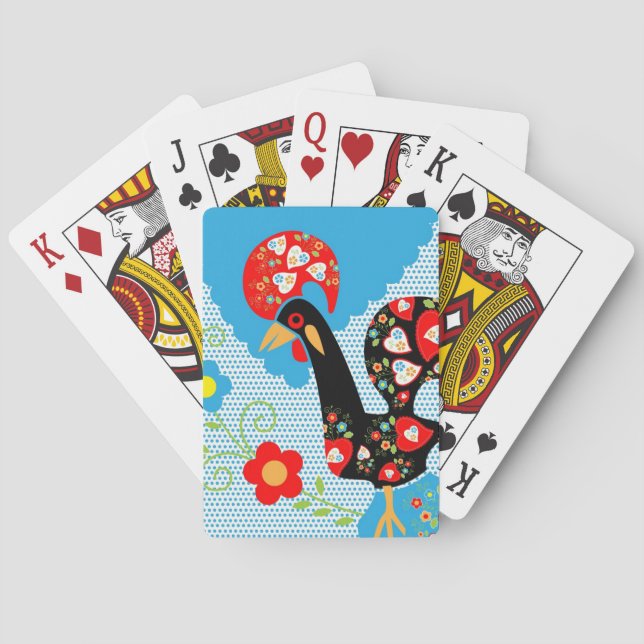 The Portuguese Rooster of Barcelos Playing Cards (Back)