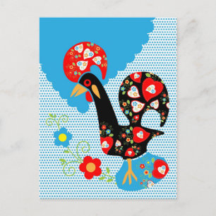 The Portuguese Rooster of Barcelos Postcard